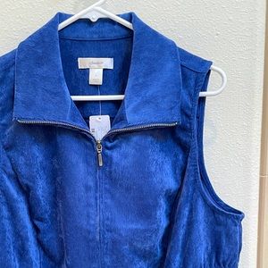 CJ Banks Corduroy Women’s Zip Up Vest